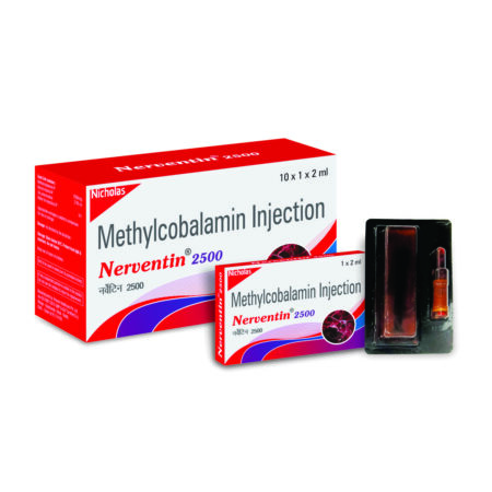 NERVENTIN 2500MCG INJ 2ML
